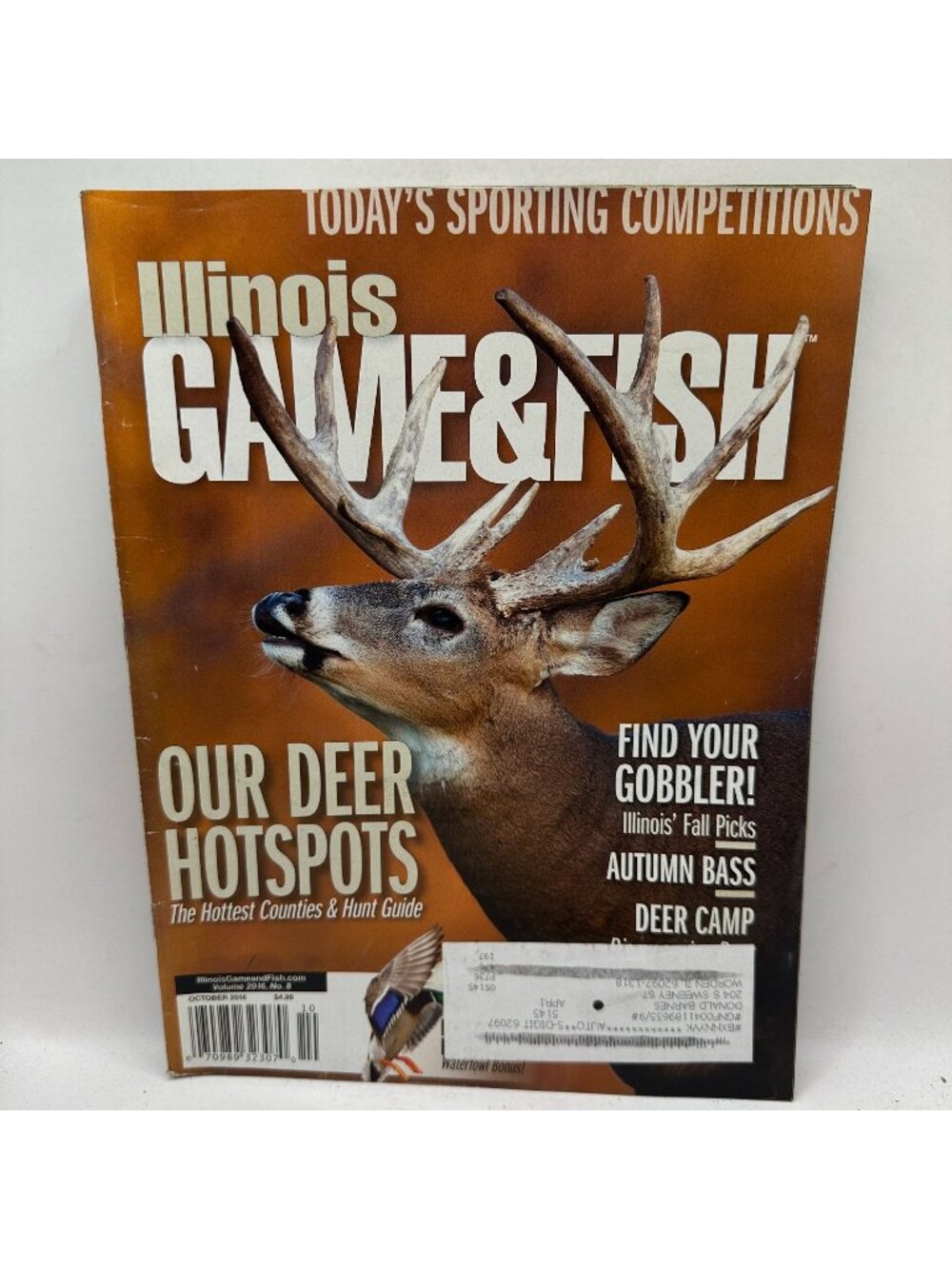 Illinois Game & Fish Magazine October 2016 Volume 8 Deer Hunting Guide Pre-Owned